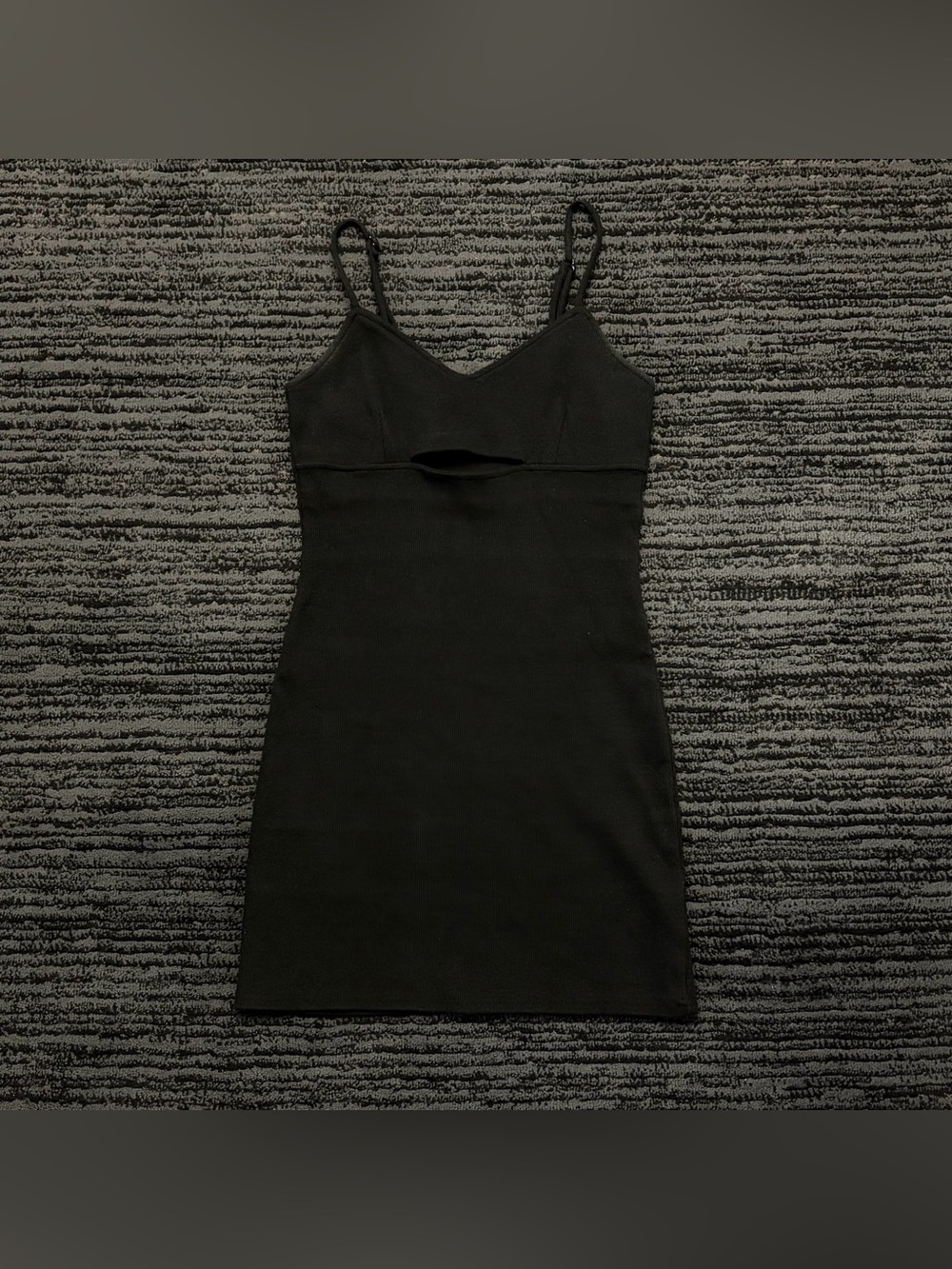 BB Dakota Steve Madden Out Late BodyCon Cutout Rib Knit Sleeveless Mini Dress